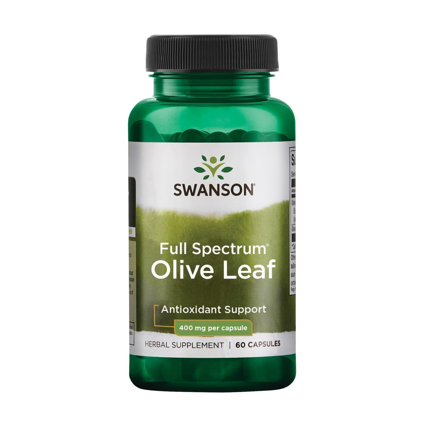 Оливковий лист Swanson Full Spectrum Olive Leaf 400 мг, 60 капсул
